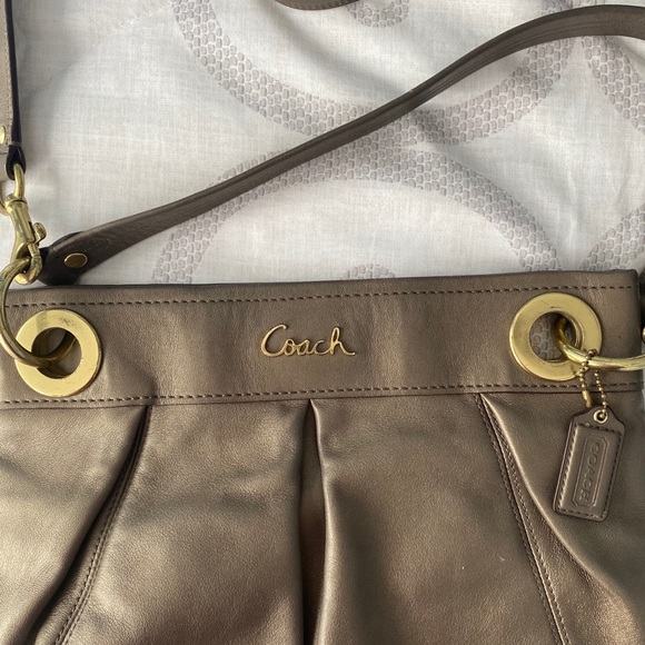 Beige Coach Satchel - Picture 5 of 8